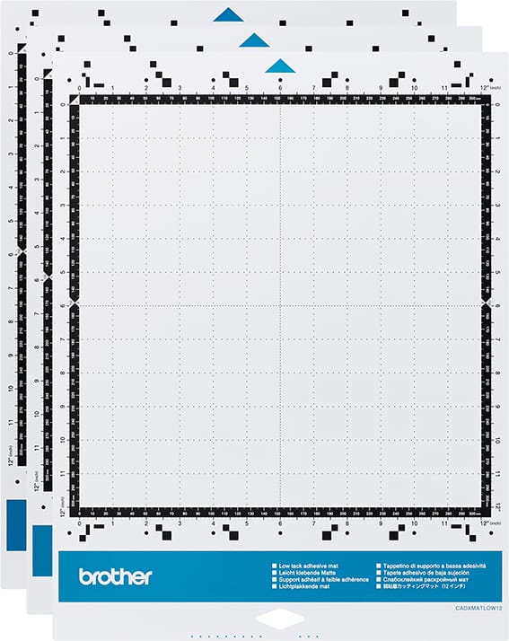 3 tapis adhésifs SDX faible adhérence - 30,5x30,5 cm - ScanNCut