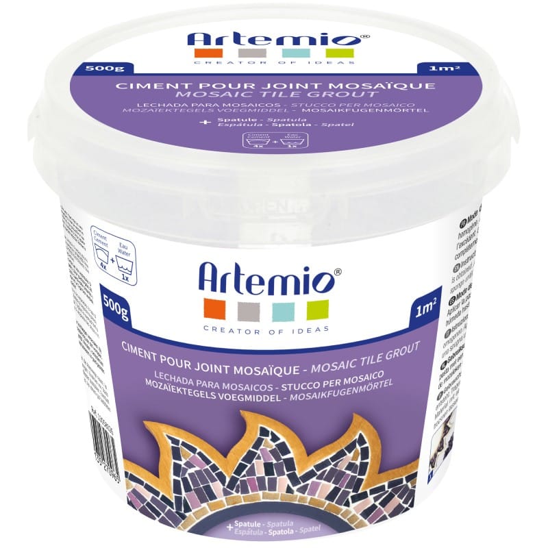 Ciment joint blanc pot 500 gr - Artemio