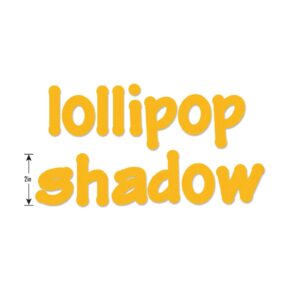 Bigz die Lollipop Shadow  alphabet - Sizzix