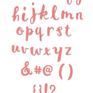 Thinlits die alphabet - Sizzix