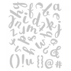 Thinlits die alphabet - Sizzix