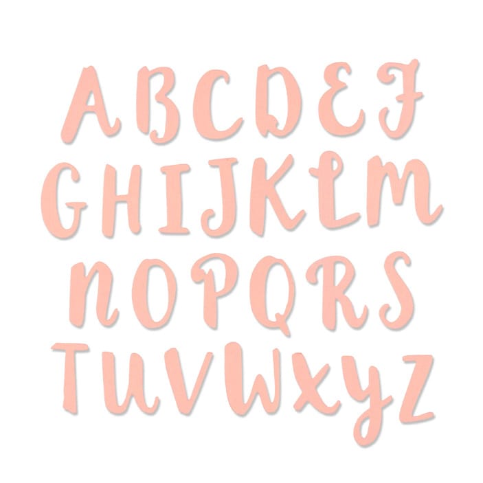 Thinlits die alphabet - Sizzix