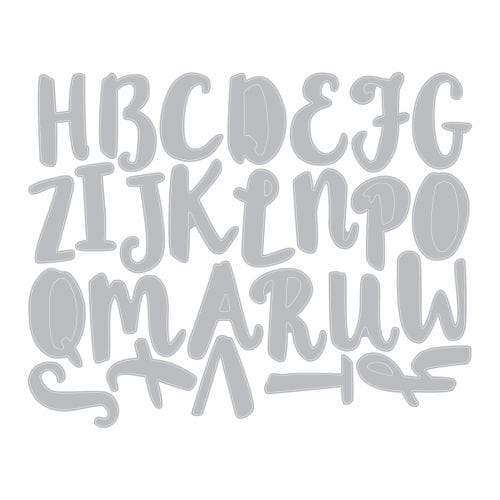 Thinlits die alphabet - Sizzix