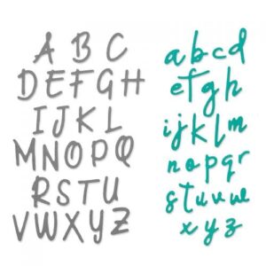 Thinlits die alphabet - Sizzix