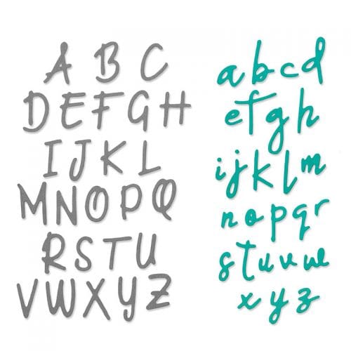 Thinlits die alphabet - Sizzix