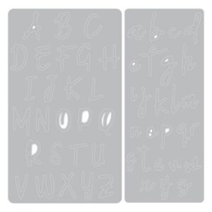 Thinlits die alphabet - Sizzix