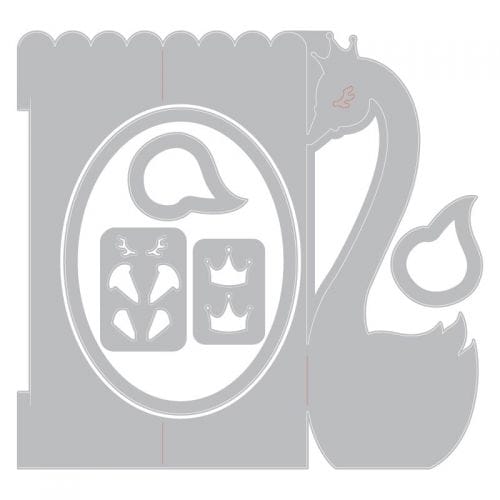 Thinlits die Fold-a-long Swan - Sizzix