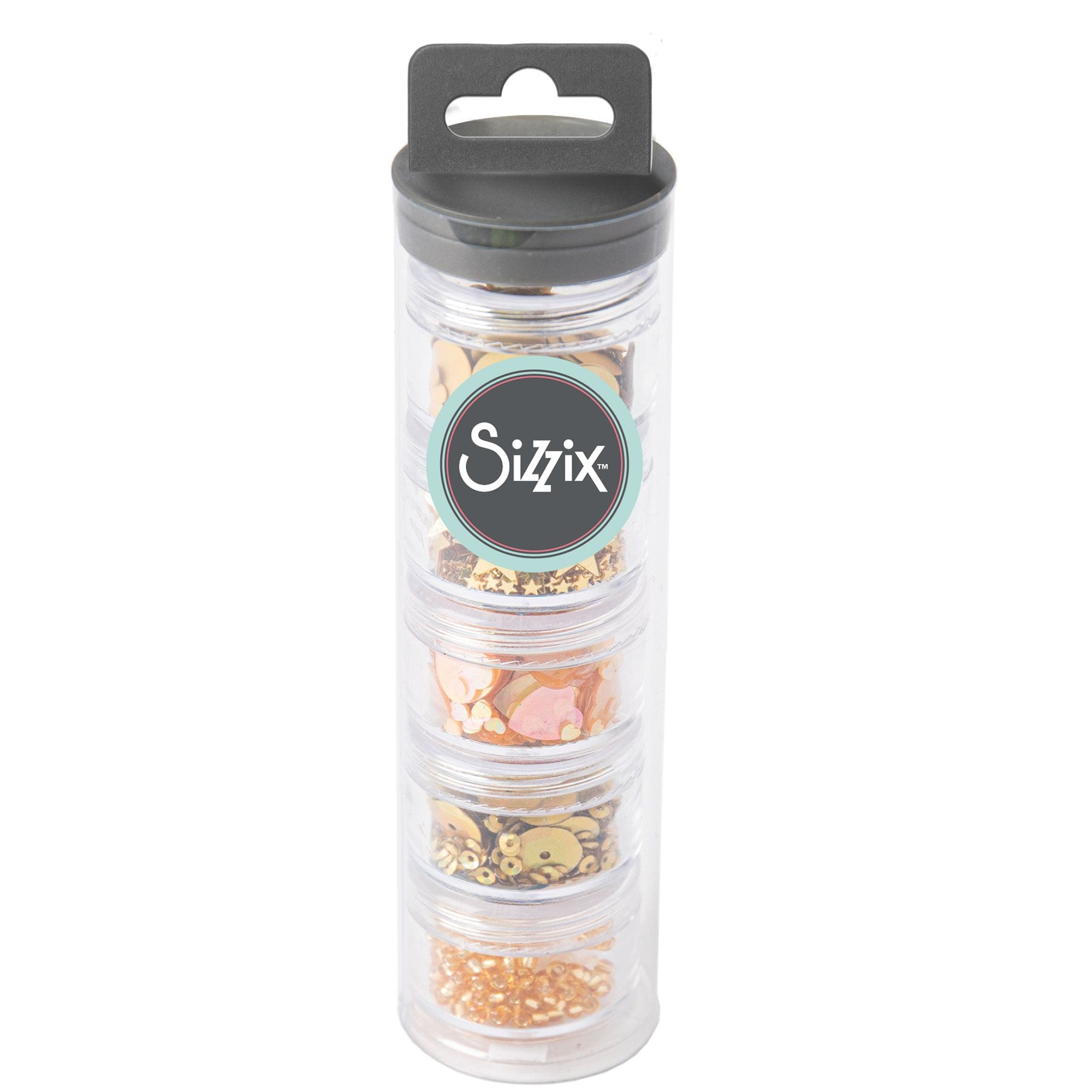 Sequins & beads gold - Sizzix