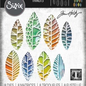 Thinlits die Cut out leaves - Sizzix