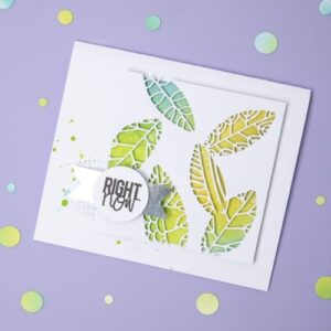 Thinlits die Cut out leaves - Sizzix