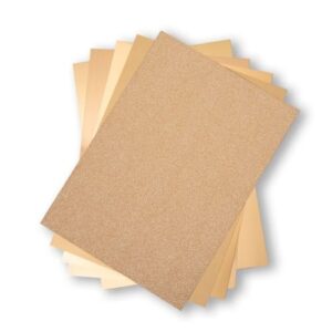 50 feuilles Opulent cardstock gold - Sizzix