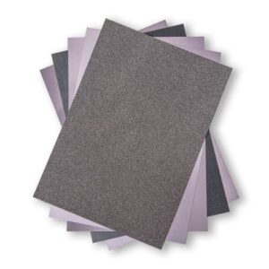 50 feuilles Opulent cardstock charcoal - Sizzix