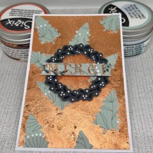 Effectz decorative metallic flakes rose gold - Sizzix