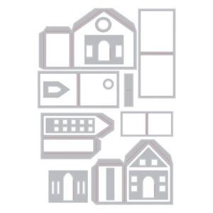 Thinlits die Paper Village - Sizzix