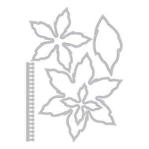 Thinlits die Elegant poinsettia - Sizzix