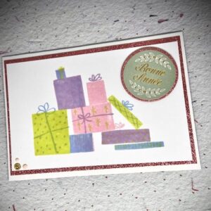 Layered clear stamps giftwrap - Sizzix