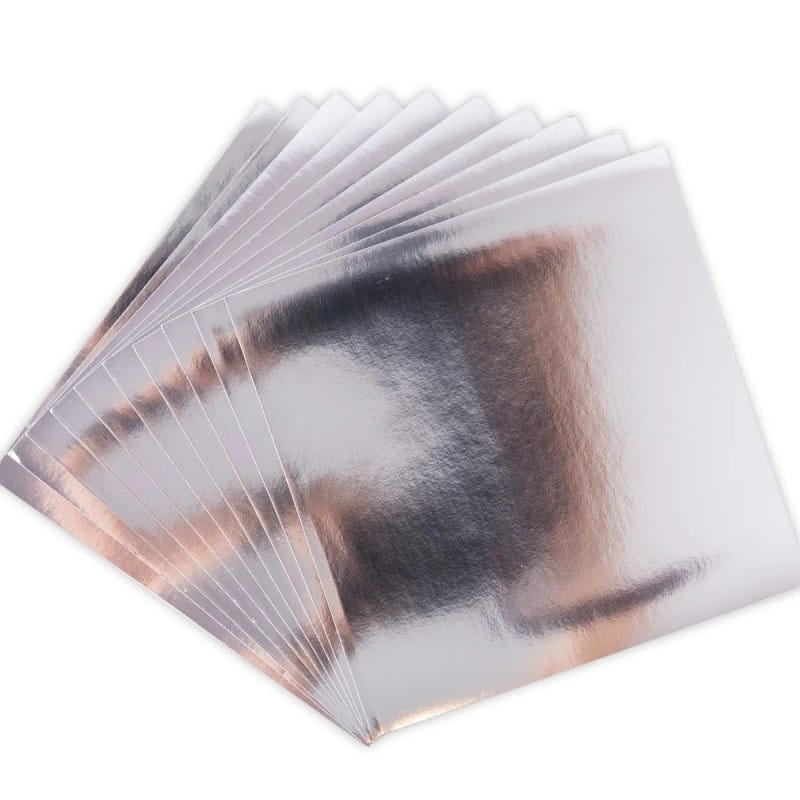10 aluminium metal sheets silver 15x15 cm - Sizzix