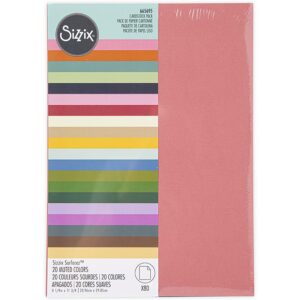 80 feuilles muted color cardstock - Sizzix
