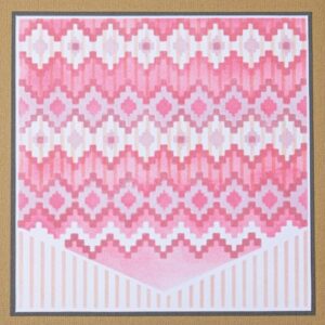 Layered stencil textile - Sizzix