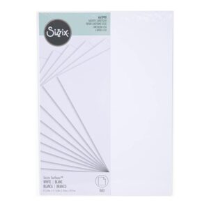 60 feuilles white cardstock A4 - Sizzix