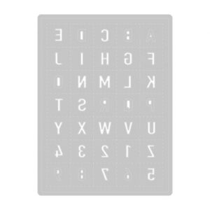 Thinlits die alphanumeric - Sizzix