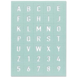 Thinlits die alphanumeric - Sizzix