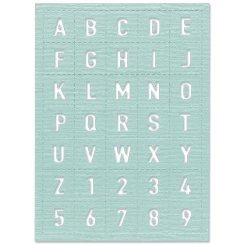 Thinlits die alphanumeric - Sizzix
