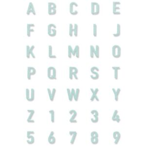 Thinlits die alphanumeric - Sizzix