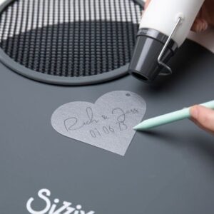 8 sheets metallic shrink plastic silver - Sizzix