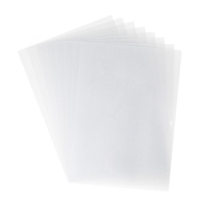 8 sheets metallic shrink plastic silver - Sizzix