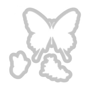 Framelits die + stamps butterfly birthday - Sizzix