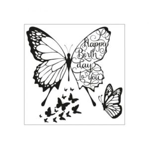 Framelits die + stamps butterfly birthday - Sizzix