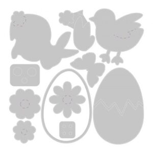 Thinlits die easter shapes - Sizzix