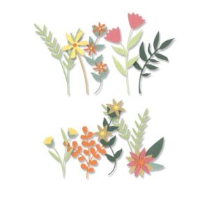 Thinlits die boho bouquet - Sizzix