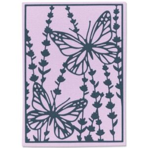 Thinlits die botanical card - Sizzix