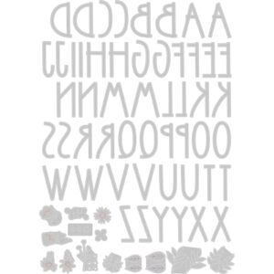 
Thinlits die floral alphabet - Sizzix