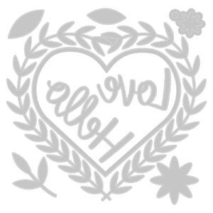 Thinlits die hello love - Sizzix