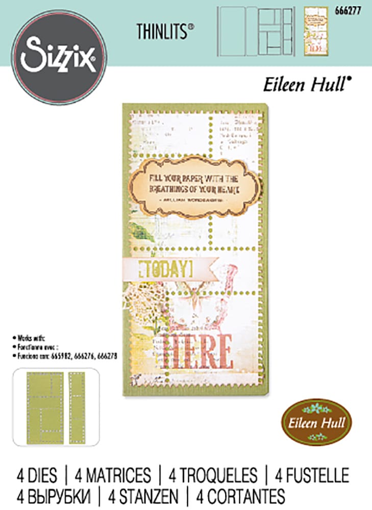 Thinlits die mini slimline & tickets - Sizzix