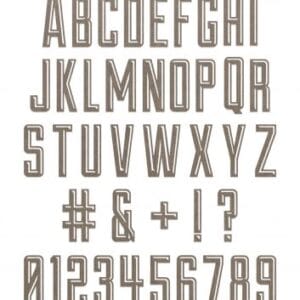 Thinlits die alphanumeric - Sizzix