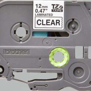 Tape lamined black  clear 12 mm - P-Touch - Brother