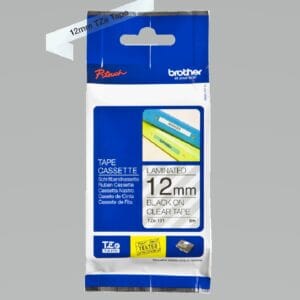 Tape lamined black clear 12 mm - P-Touch - Brother