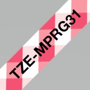 Tape lamined White  red 12 m - P-Touch - Brother