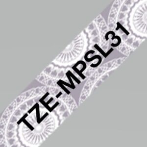 Tape lamined White  grey 12 mm - P-Touch - Brother