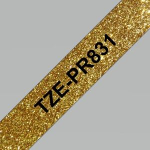 Tape lamined Gold black 8 mm - P-Touch - Brother