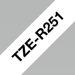 Ribbon tape tissu White  black  24 mm - P-Touch - Brother