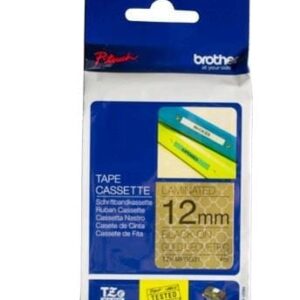 Tape lamined Gold  black 12 mm - P-Touch - Brother