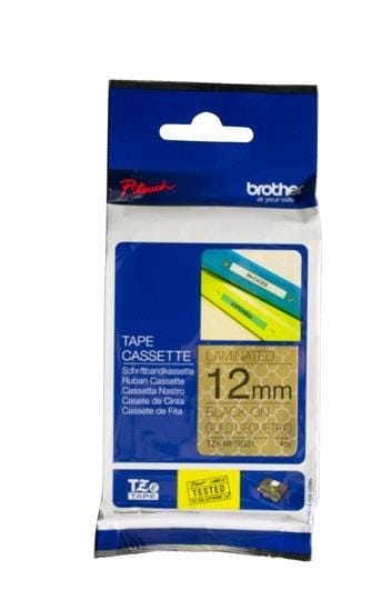 Tape lamined Gold black 12 mm - P-Touch - Brother