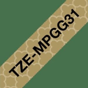Tape lamined Gold black 12 mm - P-Touch - Brother