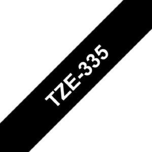 Tape lamined White  black 12 mm - P-Touch - Brother