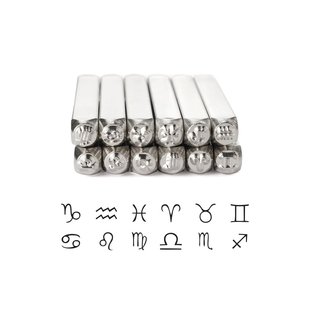 12 tampons d'estampage horoscope - ImpressArt